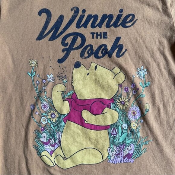 Disney | Floral Winnie The Pooh Boyfriend Crew Neck Tee | Size Extra Small - Picture 4 of 7